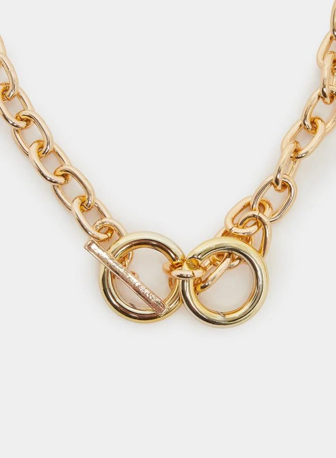 Styli  Pack of 2 - Gold Chain Necklace for Women | Best Price UAE